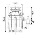 Franke Çöp Öğütücü TE-50 Turbo Elit 1/2 Hp
