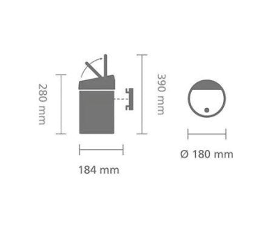 Brabantia Çöp Kutusu 3 litre Touch Bin Dokunmatik Brillant Steel 363962