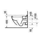 Duravit Klozet Özel Kutulu Starck 3 AsmaKapak Dahil45273900A1