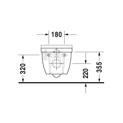 Duravit Klozet Özel Kutulu Starck 3 AsmaKapak Dahil45273900A1
