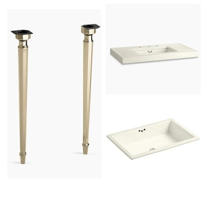 Kohler Lavabo Takımı Saree Altın Ayaklı