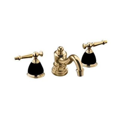 Kohler Lavabo Bataryası Antique Altın & Siyah Porselen