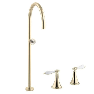 Kohler Küvet Dolum Finial Gaga Takımı Yerden Polished Brass
