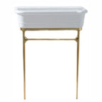 Systempool Lavabo Epoque Solid Surface Altın Rengi Ayak