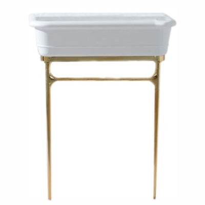 Systempool Lavabo Epoque Solid Surface Altın Rengi Ayak