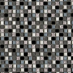 L'antic Colonial Duvar Mozaiği   Imperia Mix Silver Black S 29,8 x 29,8 cm