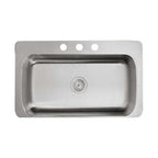 Kohler Eviye Verity Paslanmaz Çelik Tezgah Üstü 83.8 x 50.8 cm