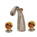 Jörger Florale Crystal 3 Delikli Lavabo Bataryası Bronz Amber