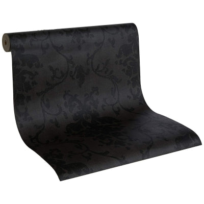 Duvar Kağıdı Antrasit Damask Desen D-DEPT Sorbonne - Vinil