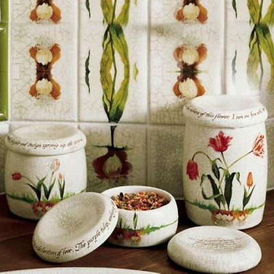Kohler Tezgah Üstü Aksesuar Seti Fables & Flowers