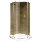Kohler Duş Kabini&Tekne Takımı Indigo Quadrant Sola Kayar Kapılı 90 x 90 cm