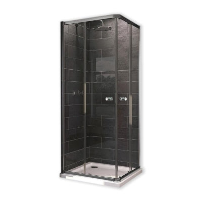 Hüppe Duş Kabini Kare X0 90 x 90 cm - 2 Sabit 2 Kayar Kapılı
