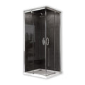 Hüppe Duş Kabini Aura Kare 90 x 90 cm - İki Sabit Cam İki Kayar Kapı