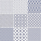 UnicaTarget Duvar Karosu Selection Blue on White  20 x 20 cm