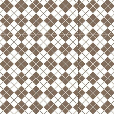 UnicaTarget  Yer Duvar Karosu Mixed Brown & White 60 x 60 cm