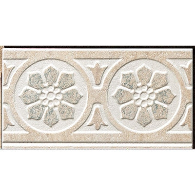 Zirconio Bordür Borgona Florina-1 Marfil 16,5 x 33,3 cm