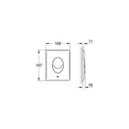 Grohe Gömme Rezervuar Kumanda Paneli ABS Krom - 38505000