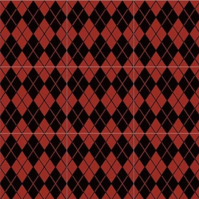 UnicaTarget Yer Duvar Karosu Mixed Black & Red  60 x 60 cm