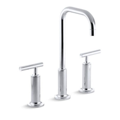 Kohler Lavabo Bataryası Puristic Çubuk Volan 3 Delikli Polished Krom