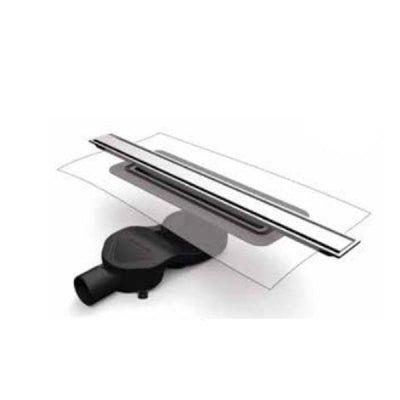 Evi Metal Duş Kanalı ZetLine 50 lik Çıkışlı 80 cm Satine Yüzey