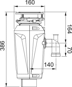 Franke Çöp Öğütücü SLIM-100 Elit Slim 1 Hp