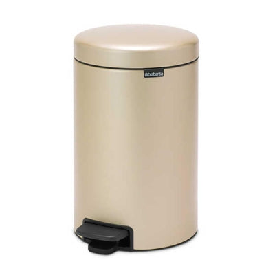 Brabantia Çöp Kutusu 12 litre Newicon Pedallı Şampanya Rengi 304446