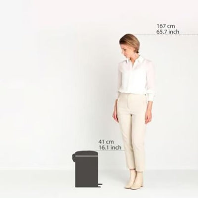 Brabantia Çöp Kutusu 12 litre Newicon Pedallı Şampanya Rengi 304446
