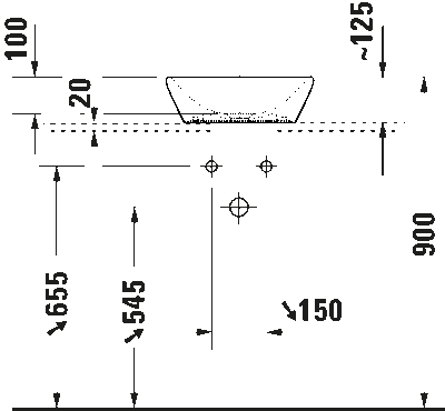 Duravit Lavabo D-Neo Çanak 40x40 cm Beyaz 2397400070