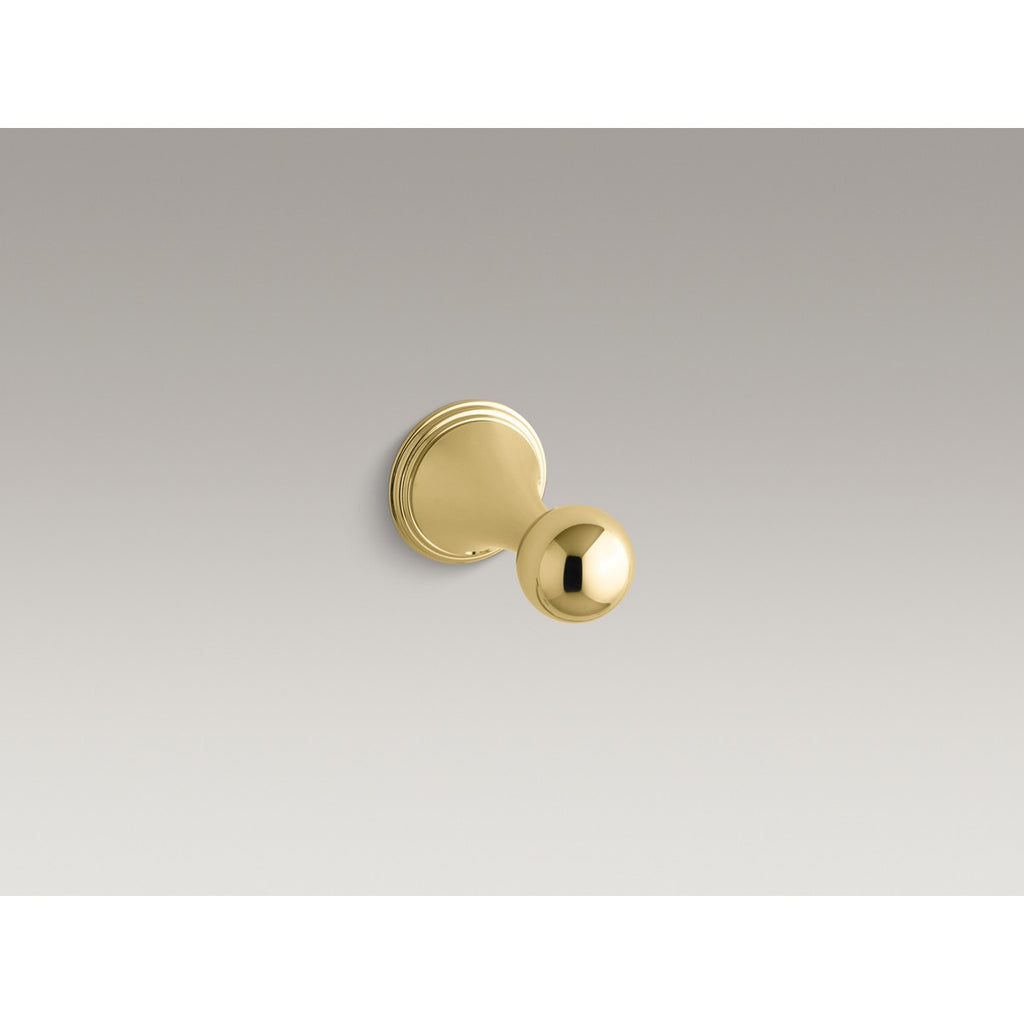 Kohler Bornoz Askısı Finial, Polished Brass