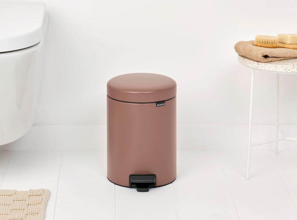 Brabantia Çöp Kutusu 5 litre Newicon Pedallı Satin Taupe 233982