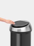 Brabantia Çöp Kutusu Büyük Boy 60 lt Dokunmatik Matt Black 402548