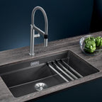 Blanco Eviye Etagon 700-U Silgranit - Siyah 73 x 46 cm