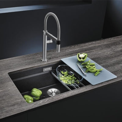 Blanco Eviye Etagon 700-U Silgranit - Siyah 73 x 46 cm