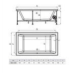 Noken Küvet Minimal XL Duo So Hidromasajlı Sağ