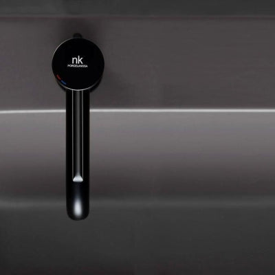 Noken  Lavabo Bataryası Round Zemine Monte, Siyah