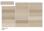 Arcana Duvar Seramiği Flaming Taupe 8 x 31,5 cm