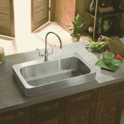 Kohler Eviye Verity Paslanmaz Çelik Tezgah Üstü  83.8 x 50.8 cm
