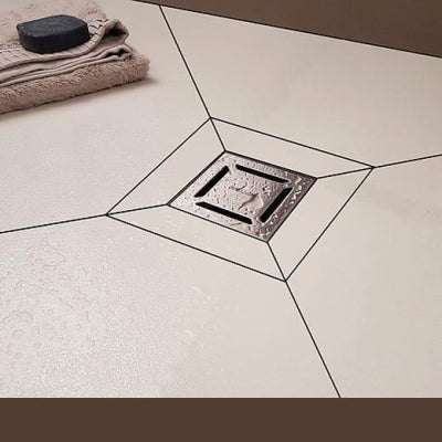 Evi Metal Duş Yalıtımlı Yer Süzgeci 10 x10 Nova 050 Kare