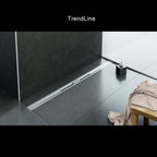 Evi Metal Duş Kanalı TrendLine 50 lik Çıkışlı 80 cm Satine Yüzey