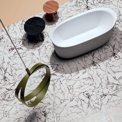 14oraitaliana Yer Duvar Karosu Marmorae Carrara  60 x 60 cm Kutu İçi 0,72 m2
