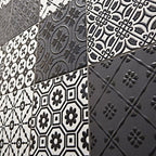 Unica Target Bon Ton White on Black Yer-Duvar Karosu 20 x 20 cm