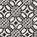 Unica Target Bon Ton White on Black Yer-Duvar Karosu 20 x 20 cm