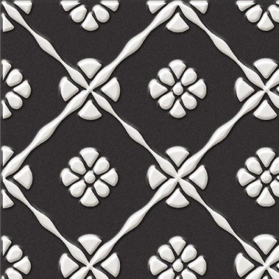 Unica Target Bon Ton White on Black Yer-Duvar Karosu 20 x 20 cm