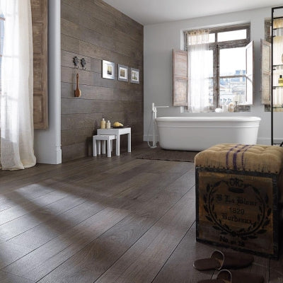 Porcelanosa Parke Seramik Oxford Antracita Antislip  14,3 x 90 cm