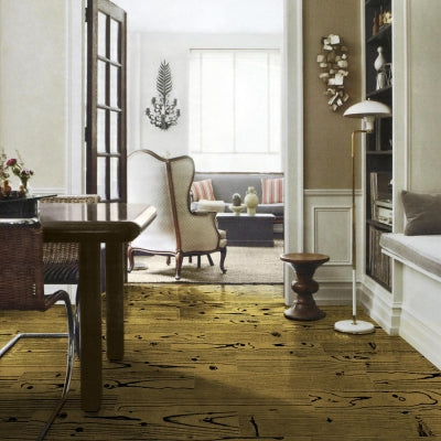 14oraitaliana Parke Seramik Uonuon Black  Positive Gold 20 x 120 cm Kutu İçi 0,72  m2