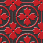 Unica Target Bon Ton Red on Black Yer-Duvar Karosu 20 x 20 cm