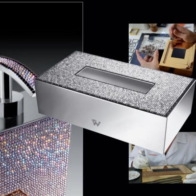 Windisch Kleenex Kutusu Swarovski Kristal / Krom 87539CR