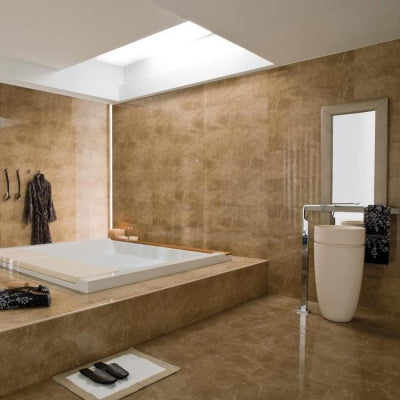 Porcelanosa Yer Karosu Marmol Kali Tabacco 43,5 x 43,5 cm