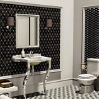 Antic Collanial Mozaik Victorian Diamond Marq. Miror