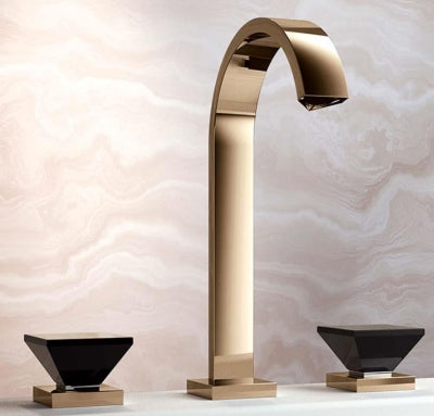 Jörger Empire Royal Crystal 3 Delikli Lavabo Bataryası Altın/Siyah